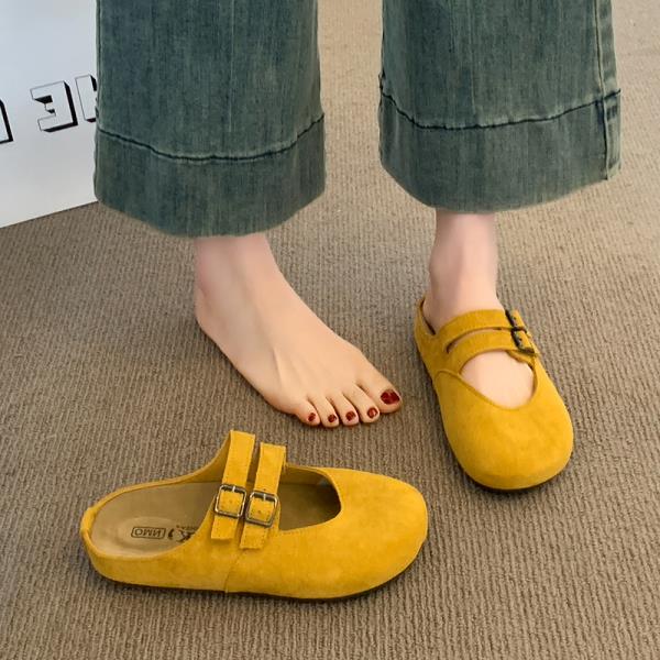 Fashion Shoes Lady Slippers Soft Platform Loafers Luxury Slides Slipers Women Cover Toe Girl Comfort Designer Flat 2025 Shoes For Girls
