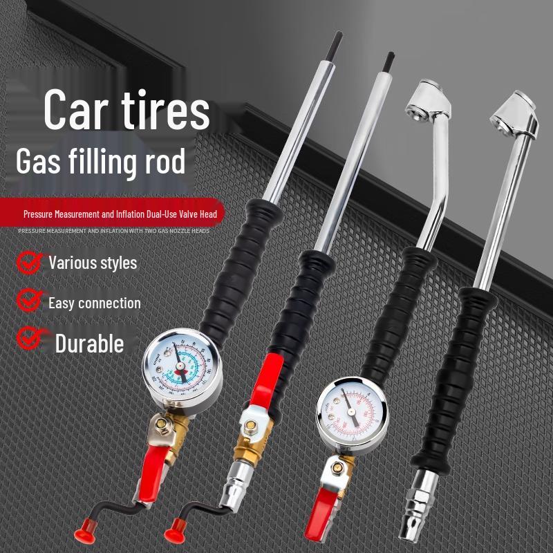JZDASI Auto Repair Tire Inflator with Pressure Gauge