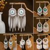 Ethnic Style Imitation Miao Silver Earrings, Colorful Long Fringed Chain Earrings, Hot-selling Earrings In Scenic Spots, Qinghe Jewelry Batches