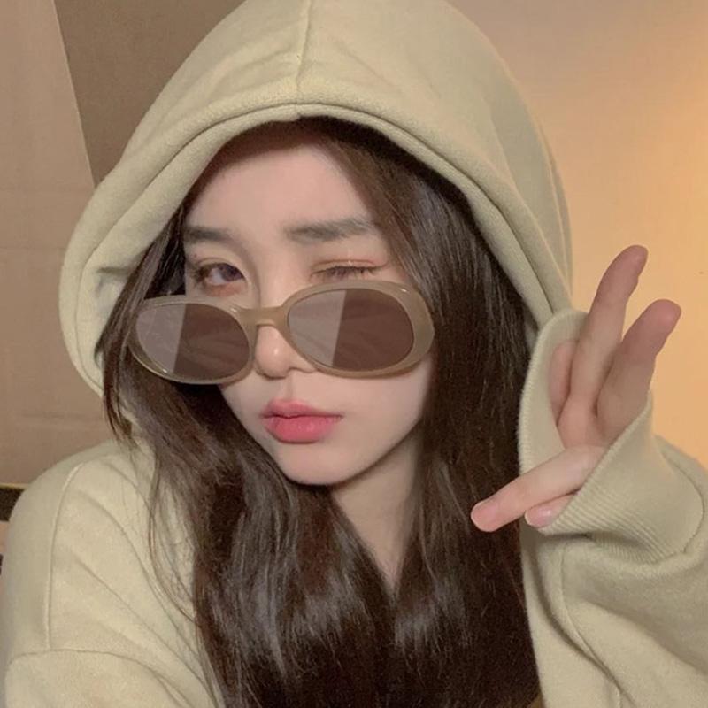 

Sph от 0 до -0,5 от -0,75 до -6,0, женские овальные солнцезащитные очки по рецепту, поляризационные антибликовые чайные линзы, очки для близорукости минус градус 1