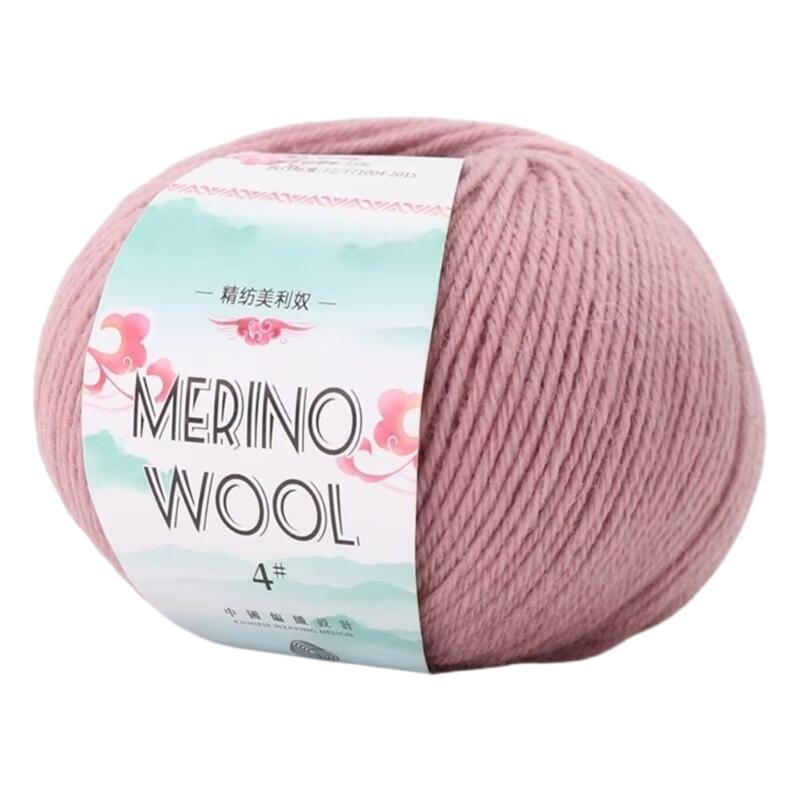 Soft Worsted Weight Yarn Wool Yarn Hand Knitting Yarn 1.76oz/Roll For Knitting Rugs Sweaters Scarves Hat Gloves