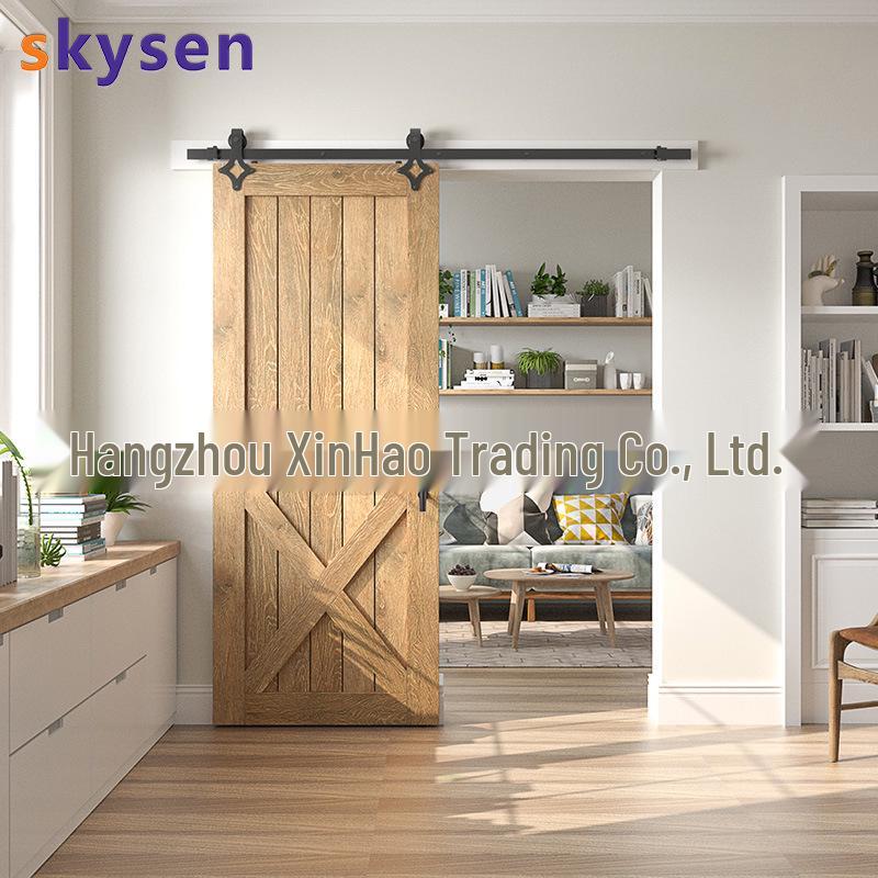 American Style Barn Door Sliding Track Kit - Indoor Kitchen Diamond Pulley Hardware