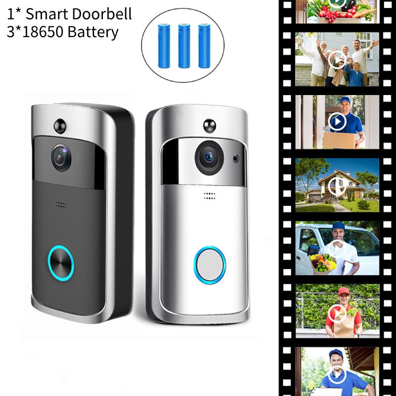 Wireless Visual Smart Doorbell With Voice Intercom And Remote Wifi Functionality For Home Security