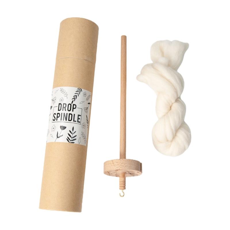 

Drop Spindle Top Whorl Yarn Spin Hand Carved Wooden Handmade Spindles Tool Gift for Beginners Sewing Accessories 1