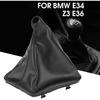 Keenso Car Gear Shift Knob Boot, Manual/Auto Gear Shifter Gaiter Dust Boot Cover Replacement for E34 E36 Z3 Popular
