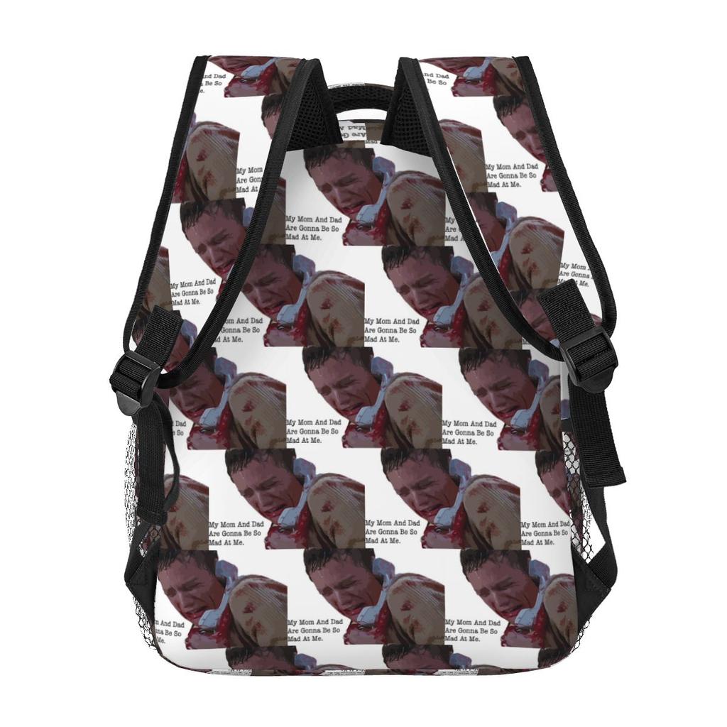 Stu's Far Too Sensitive Movie Scream Billy Loomis Student Backpack School Bag Daypack for Boys Girls Bookbag Shoulder Bags