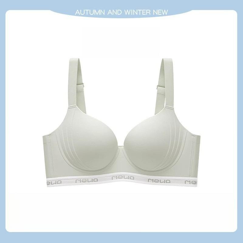 

Бесшовное нижнее белье больших размеров для женщин, тонкий бюстгальтер с подтяжкой груди, предотвращающий провисание и регулируемый бюстгальтер без косточек 3XL зелёный