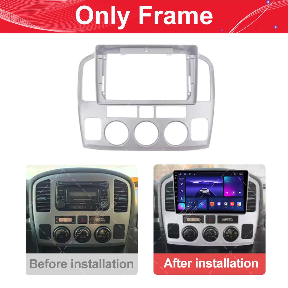 For Suzuki Vitara Grand XL-7 2001-2006 9inch 2 Din Car Radio Fascias Frame Stereo Panel Harness Wiring Power Cord Adapter Canbus