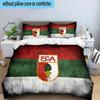 Augs-burg Football Crest 3PCS Bedding set,Ideal for1pc Duvet Cover And 2pcs Pillowcases Perfect for Christmas gift,Ideal for Bedroom, Dormitory