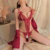 Yi Yue Lingerie Sexy Lace Open Crotch Bodysuit Pajamas Set 8458