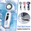 Foldable Handheld Fan Mini Turbo Cooling Fan 4000mah Battery Digital Display Desktop Fan Holiday Gifts for Activity Travel Home