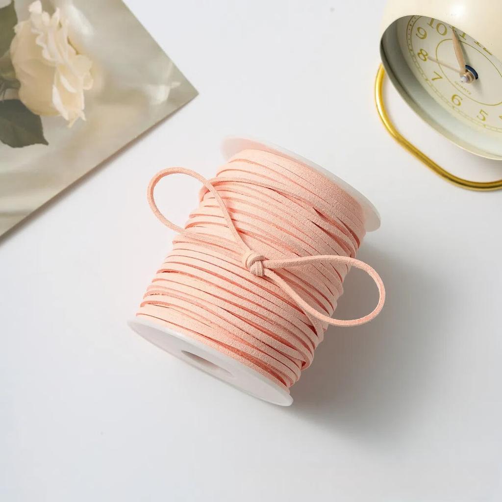 3mm 40m Leather Rope Floral Bouquet Wrap Ribbon for DIY Gift Packaging and Handmade Crafts Apparel Sewing Supplies