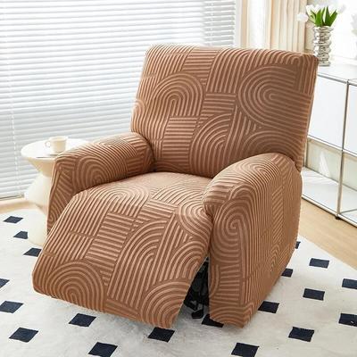 1 Seater Elastic Split Recliner Sofa Cover Solid Color Single Lazy Sofa Covers for Living Room All-clusive Armchair Slipcovers