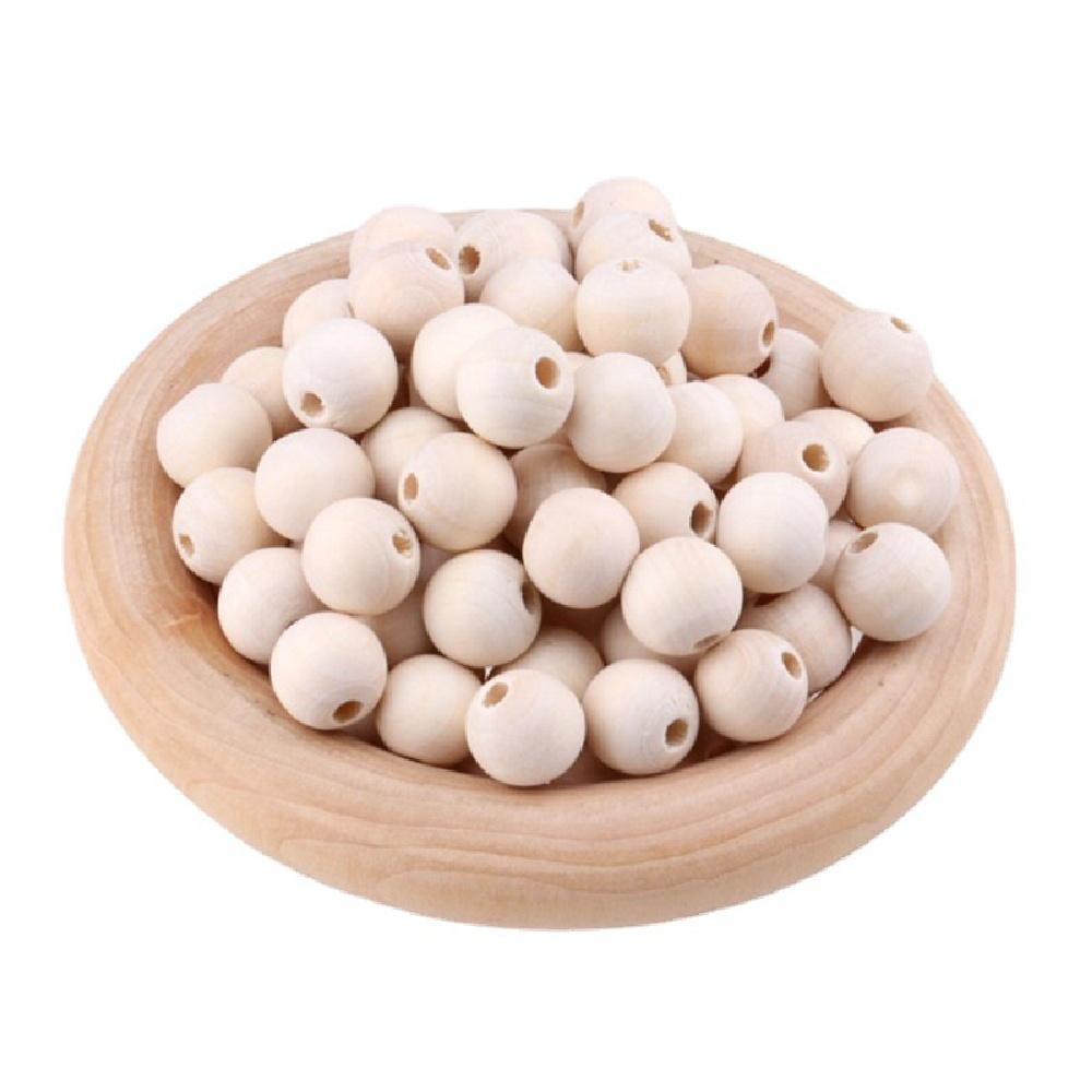 Natural Wooden Beads Dia 6mm-30mm Eco-Friendly Wood Loose Spacer Beads for Jewelry Findings Making Accessories DIY