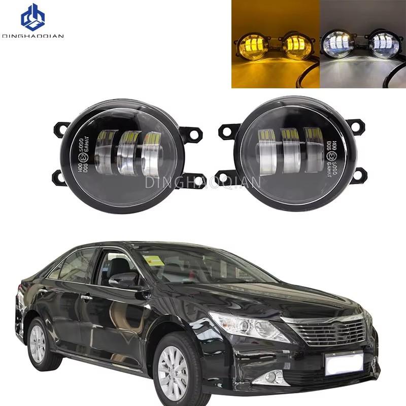 2pcs Fog Lights Headlight For Toyota Camry 2012 2013 2014 Clear Lens Front Bumper Fog Light LED Fog Lamp