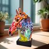 Equine Head Sculpture Home Accent Resin Figure for Living Space Office Decor