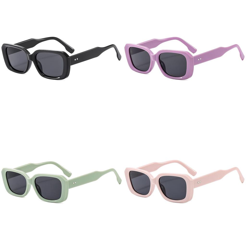 Female Square Frame Sunglasses With Uv400 Protection For Outdoor Activities And Fashion Style