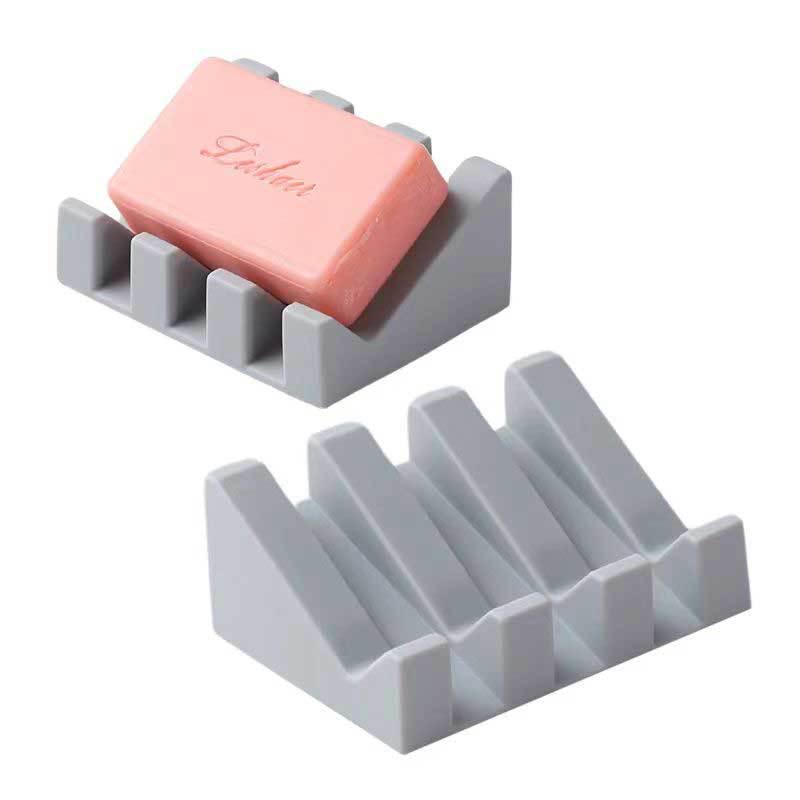 Creative Silicone Soap Dish - Punch-Free Draining Holder, No Water Accumulation