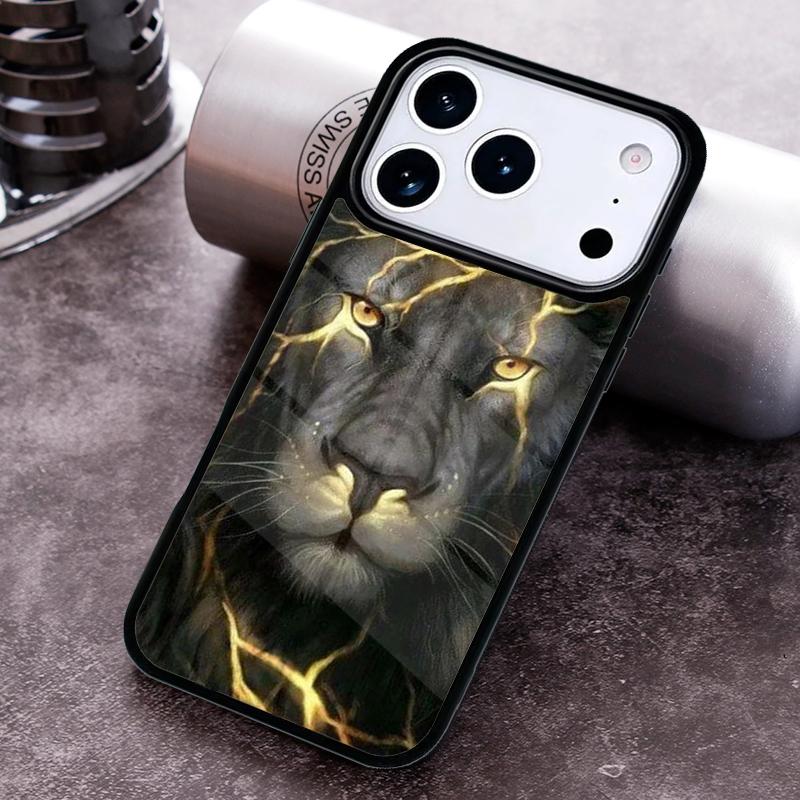 King Lion Roaring Phone Case for iPhone 17 16 15 Pro Max Air 14 13 12 11 Plus Shockproof Cover
