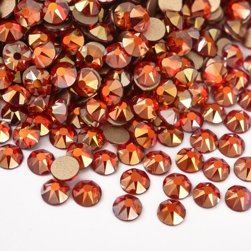 16 Cut Sides Eight Big And Eight Small Imitation Austrian Flat Bottom Drill Nail Drill Ab Color Diy Mobile Phone Case Glass Accessories Rhinestone