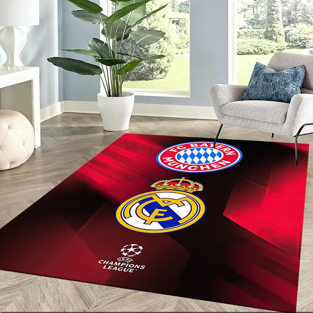 FC Bayern München Fußmatte Geeignet für Eingangsbereich Esszimmer Küche Spielzimmer Rutschfester Teppich Büros dekorieren Am besten für Weihnachten