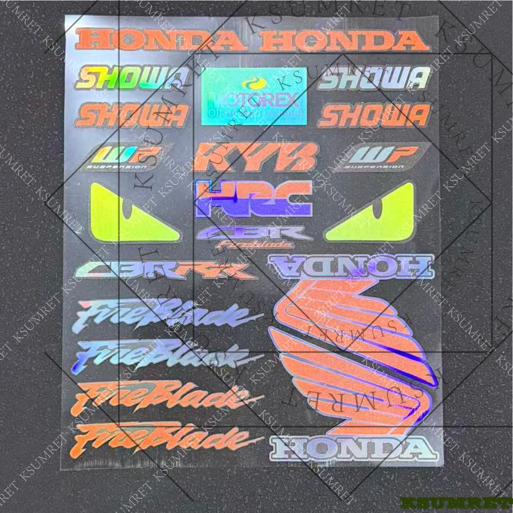 For Laser Honda CBR Fireblade Motorcycle Stickers RR-R SP HRC Racing Logo Decal Waterproof