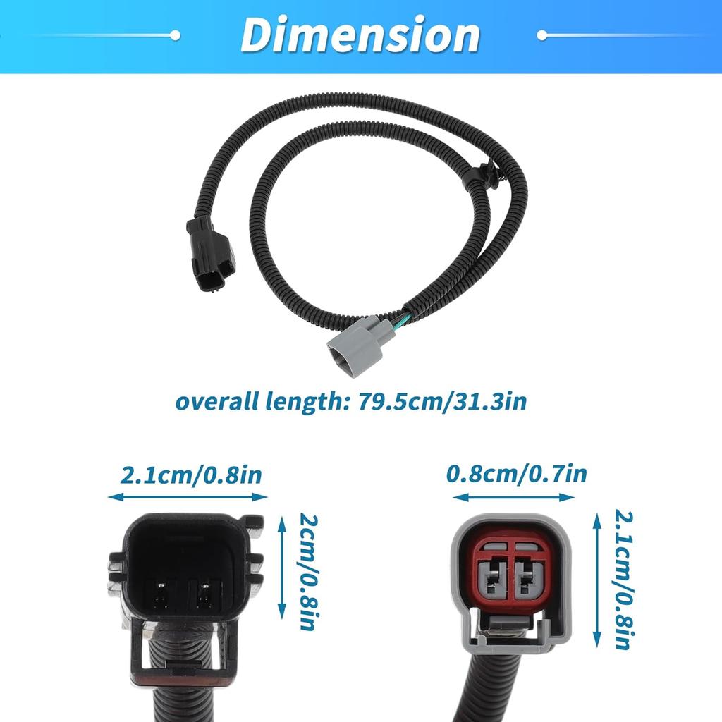 No.56055463AB Side Marker Light Wiring Harness for Jeep Wrangler 2007-2018 Side Marker Light Lamp Wire Wiring Harness Pigtail Passenger Side or