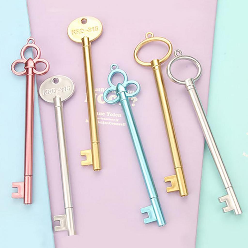 0.5mm Creative Key Shape Gel Pen School Office Writing Stationery Student Gift