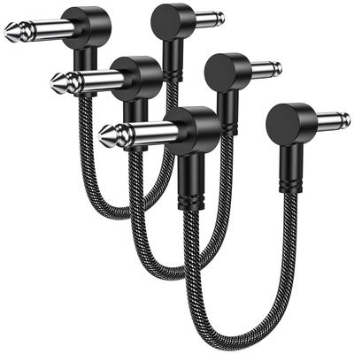 MOSWAG Patch Cables, 6-inch To 14-inch Guitar Patch Cables, 3-Pack