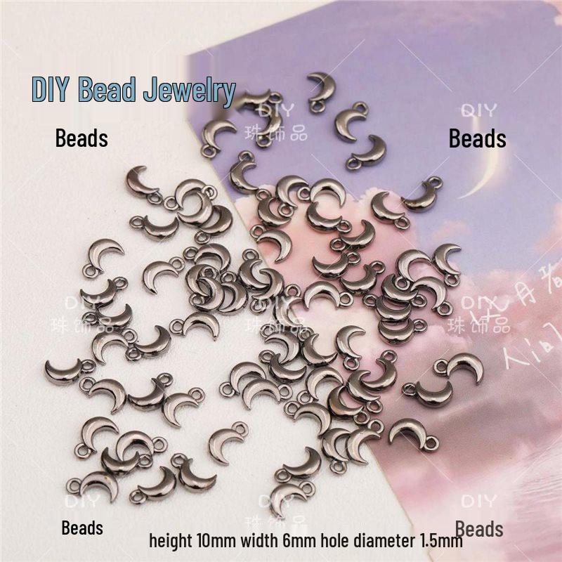 Полые кулоны-шармы серии «Луна» для изготовления бижутерии своими руками standard