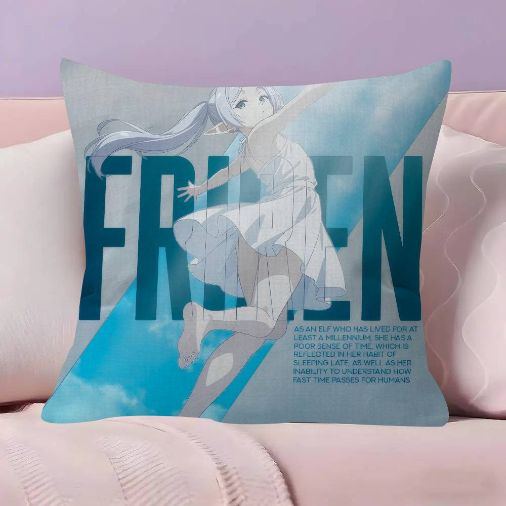 FFrieren Beyond Journeys End  Cushion Cover Car Throw Pillow Case For Sofa Car Christmas Gift 40x40cm 45x45cm