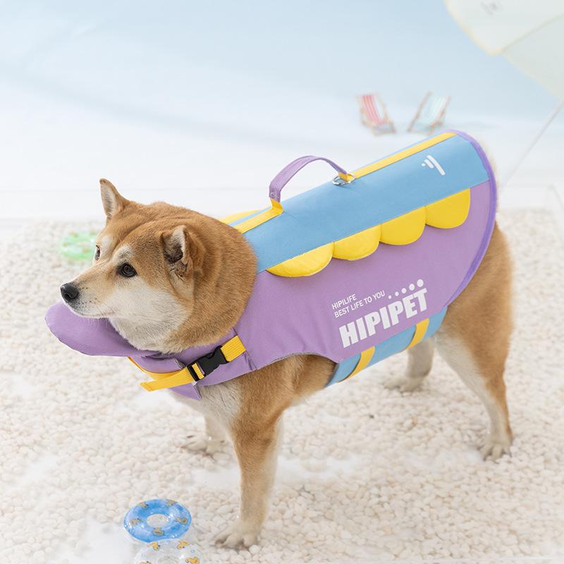 Summer Dog Life Jacket Buoyancy Suit Pet Supplies Golden Retriever Large Dog Swimming Life Jacket