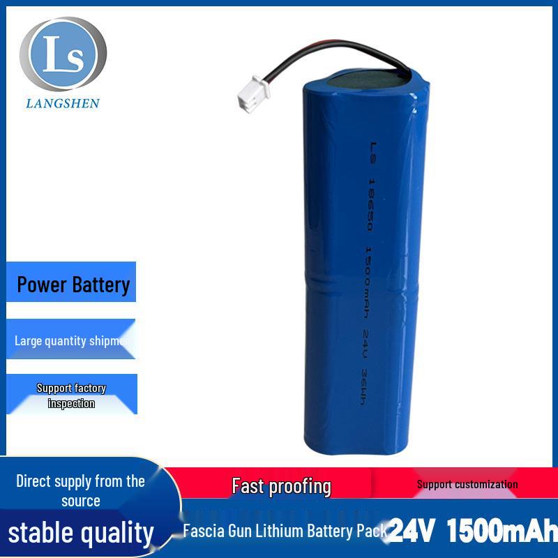 24V 18650 Lithium Battery Pack, 1500mAh Rechargeable Ternary Lithium Battery 24V 1500mAh