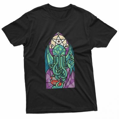 Cthulhu Church Stained Glass Cosmic Horror Gothic TShirt Unisex T-Shirt