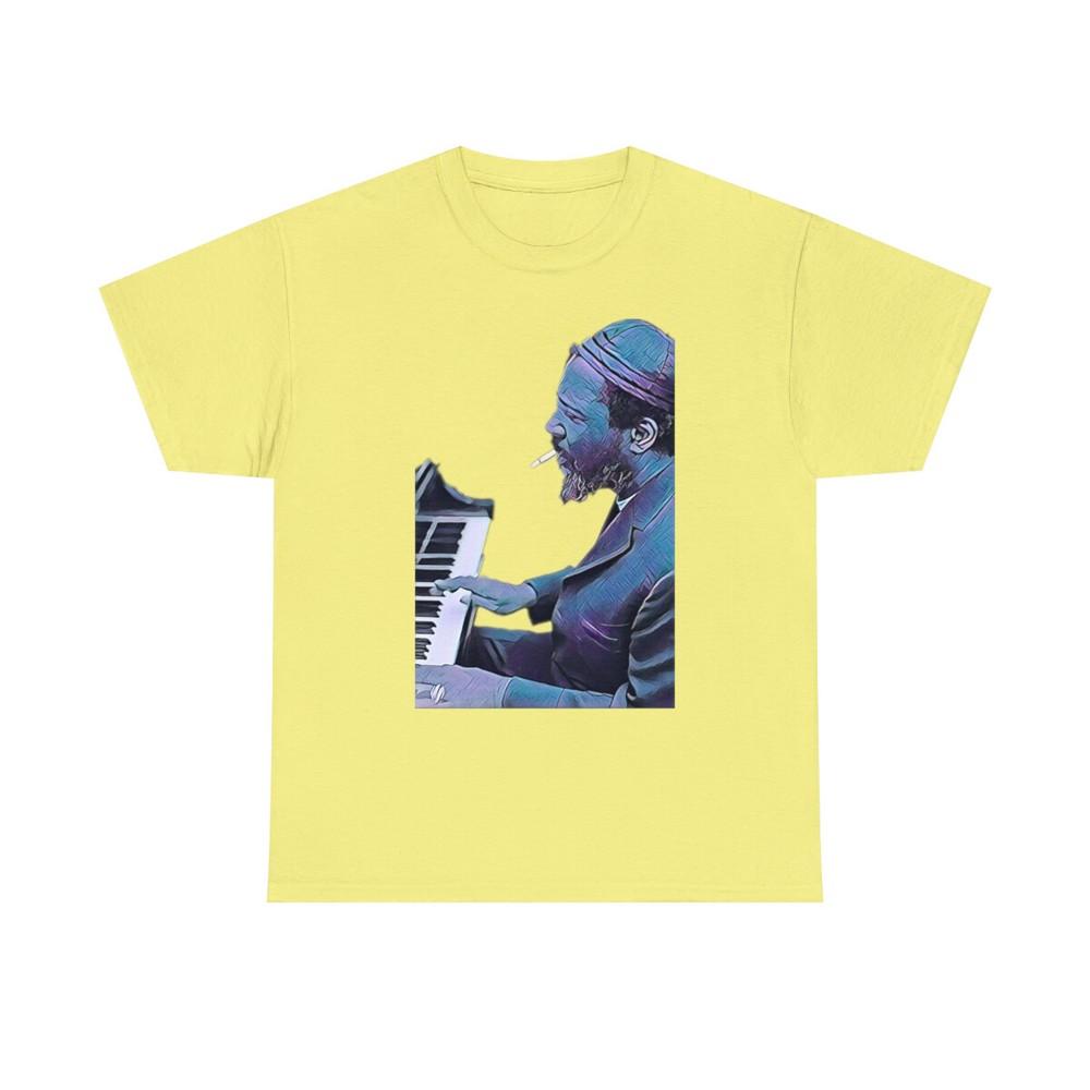 

Thelonious Monk Джазове Мистецтво Графічний Принт Унісекс Футболка з Важкої Бавовни M