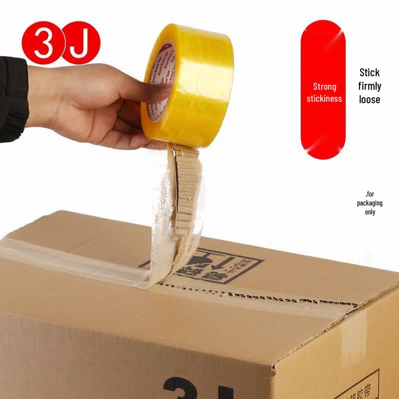 3J Large Roll Transparent Packing Tape