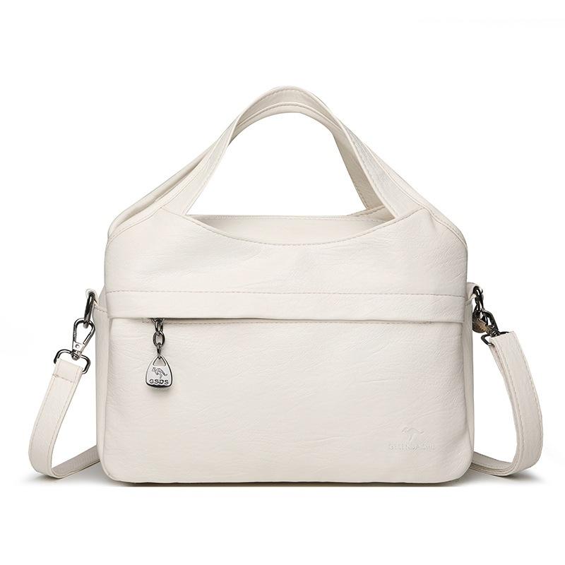 Borsa a Spalla Singola, Borsa a Tracolla Patchwork, Borsa a Mano Casual di Grande Capacità, Borsa da Portare a Spalla