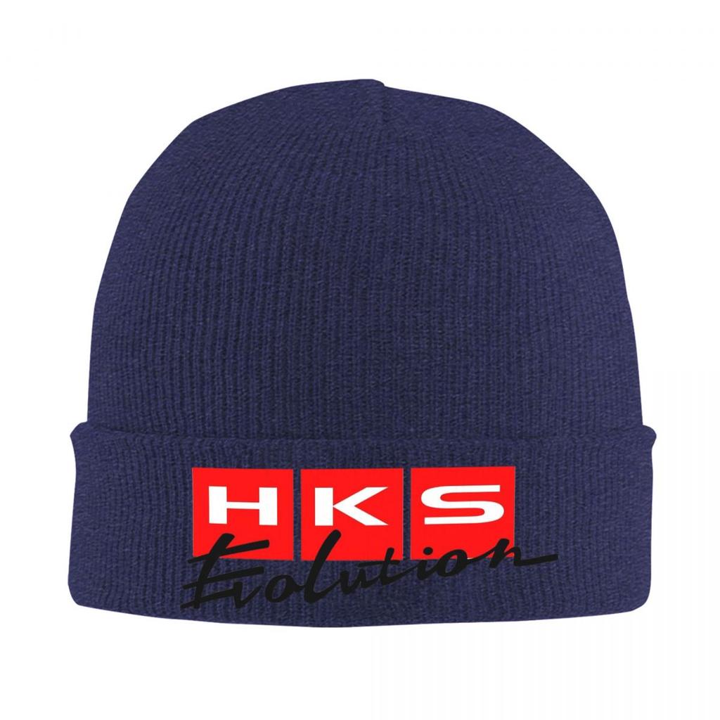 HKS Logo Auto JDM Warme Strickmütze Winter Strickmütze Beanie Skullies Beanies Hip Hop Kappen für Unisex