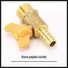 Brass Pagoda Nozzle Ball Valve with Internal/External Thread and Long/Butterfly Handle for Water Pipe Connection.