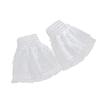 Elegant Arm Sleeves with Lace Flower Double Layer Design Decorative Wrist Cuffs For Women Sweater Outfit Accessories