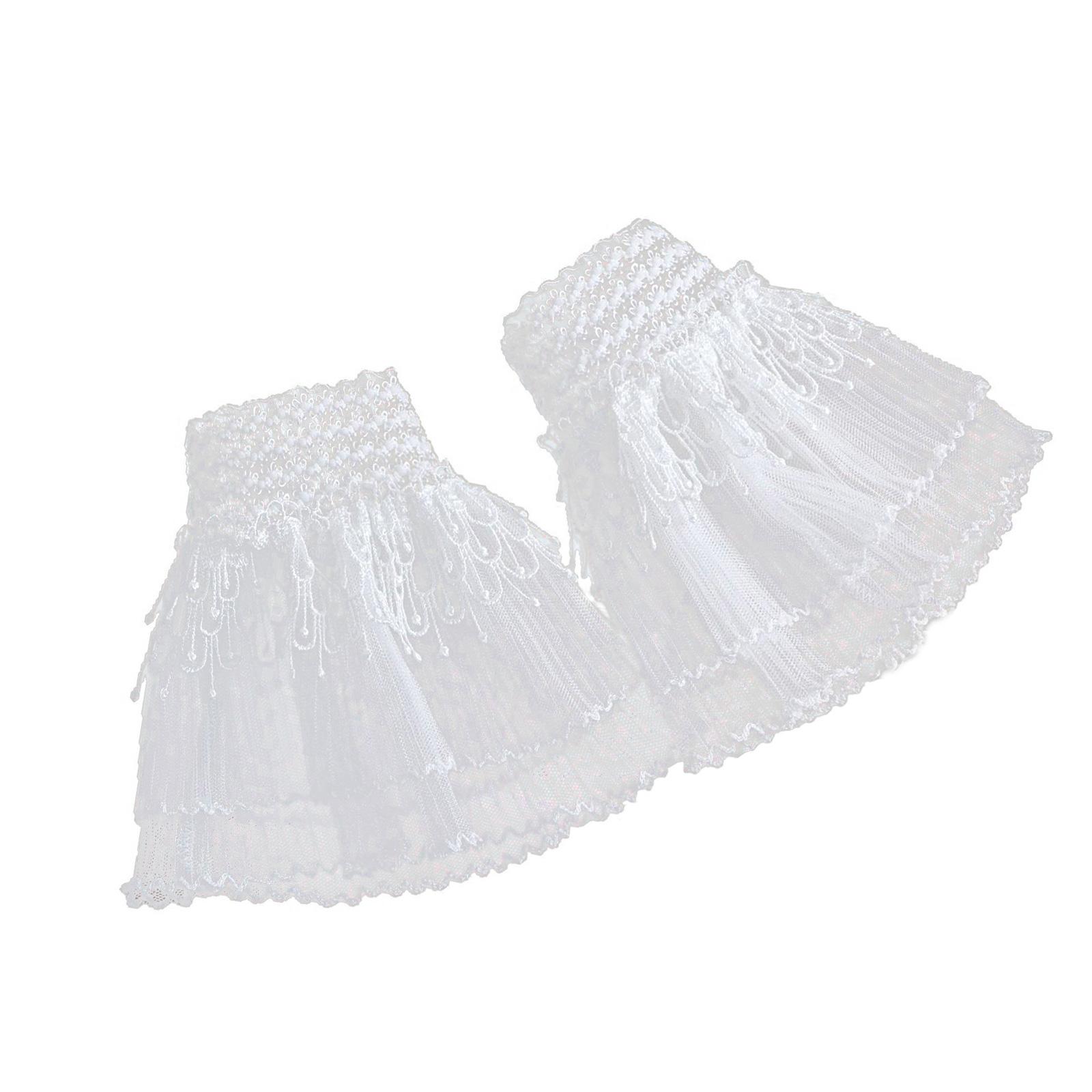 

Вышивка Кружево Цветок Рукава Удобная Одежда для Рук Манжеты Декоративные Рукава для Женщин Повседневный Формальный Случай белый