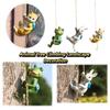 Figurine Design Animal Climbing Ornament Miniature Size Climbing Animal Statue  Balcony Decor