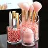 Neuer klarer Acryl-Make-up-Pinselhalter Schreibtisch-Kosmetik-Organizer Lippenstift-Aufbewahrung Lippenstift-Aufbewahrungshalter