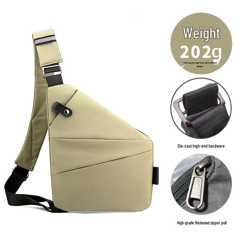 Borsa a tracolla pettorale antifurto per uomo e donna - Zaino da viaggio elegante e sicuro
