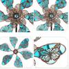 Rotating Wind Spinner Windmill Sculpture Metal Garden Art Weatherproof Yard Decoration Gift Suitable for Lawn Landscape