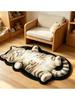 Bathroom mat 60x90 cm 3d-effect fuchsia