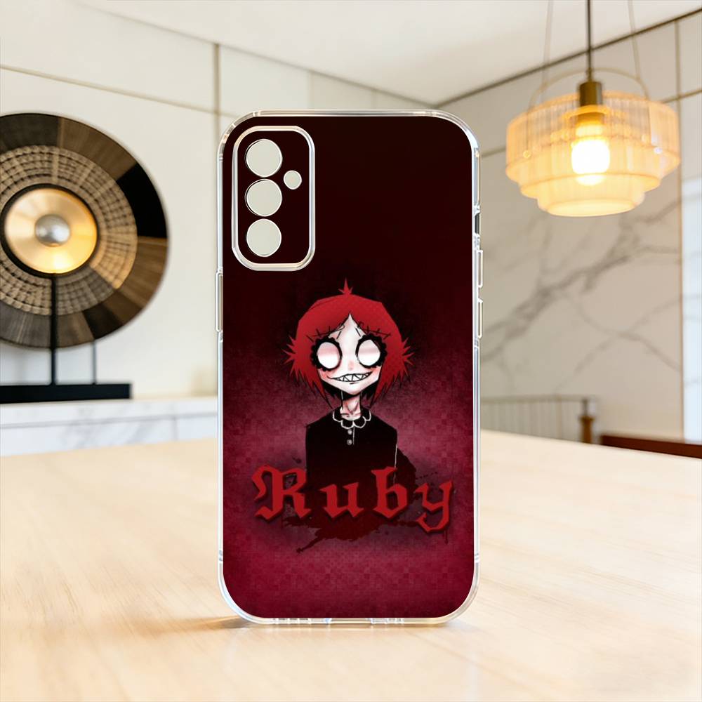 Ruby G-Gloom And Doom K-Kitty Phone Case For SamsungA10,12,20,21S,30,31,40,50,51,52,70,71 Transparent Cover Samsung a12