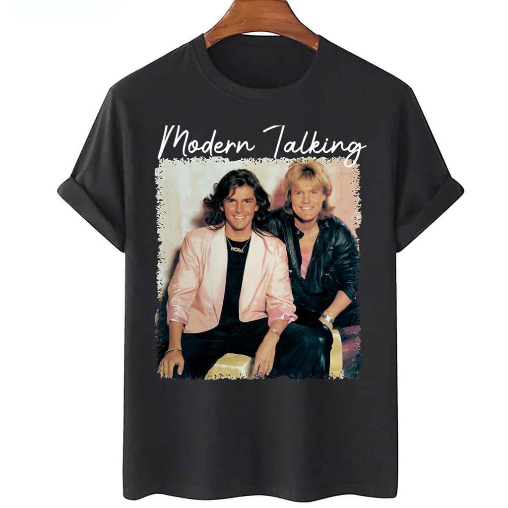 Retro Back for Good Modern Talking Kurzarmshirt Schwarz Unisex S-5XL