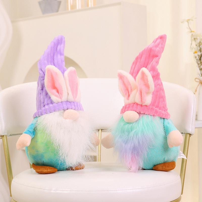 Magic Elf Rabbit Dwarf Old Man Plush Toy Stuffed Doll Bedroom 35cm Decoration