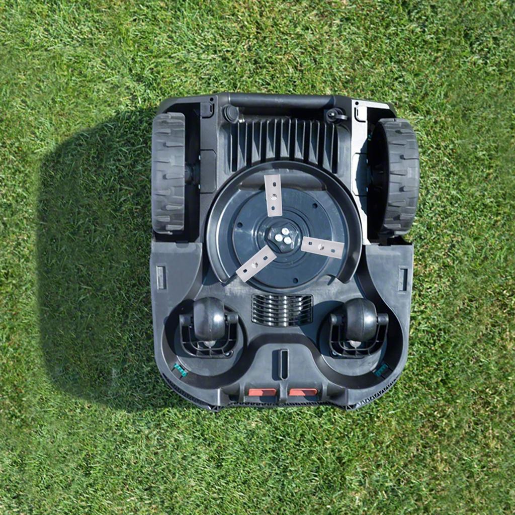 6 Pack Lawn Robot Blade with Screws Accessories Robotic Lawn Mower Cutting Blade Compatible for ALKO Robolinho Lawn Mowers